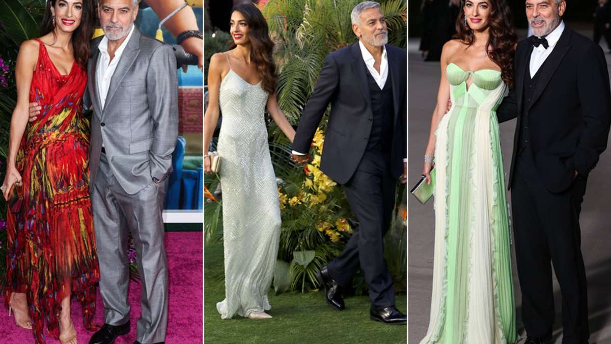 Designer-Feuerwerk: Amal Clooney tischt modisch richtig auf