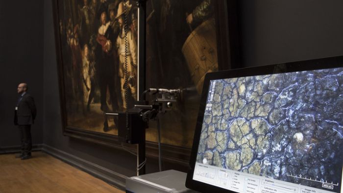 Museum in Amsterdam: High-Tech-Foto zeigt alle Details von Rembrandts „Nachtwache“
