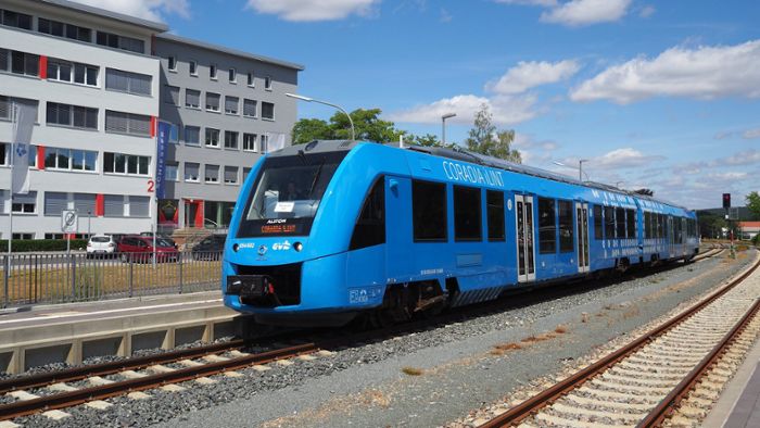 Bindlach: Wasserstoff-Zug: Testfahrt in Oberfranken