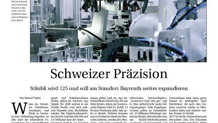 Schweizer Präzision: Wirtschaftsmagazin 02 / 2017