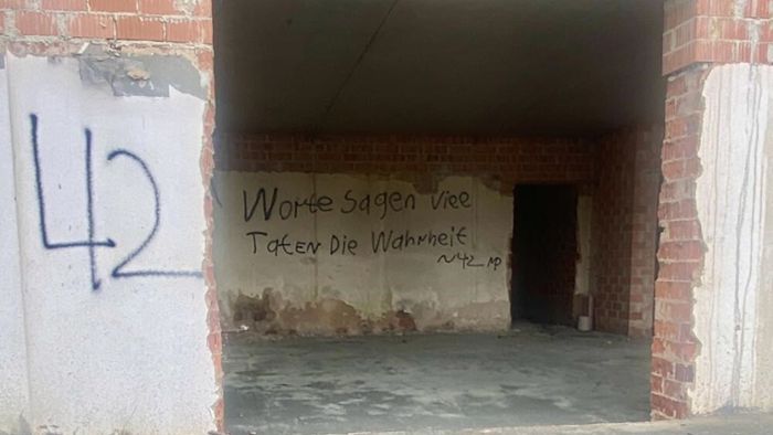 Hollfelder Schmierer: Graffiti nicht politisch motiviert