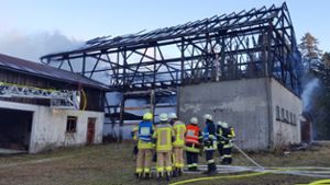 Scheunenbrand: 65.000 Euro Schaden