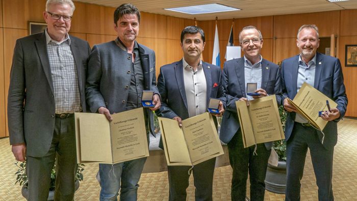 Hohe Auszeichnung: Bayreuth-Medaille in Gold für vier verdiente Stadträte