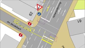 Hohenzollenring/Sendelbach: Geänderte Verkehrsführung