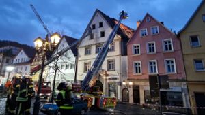 Großeinsatz in Kulmbach: Dachstuhlbrand in Altstadt