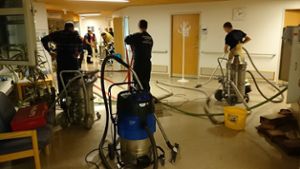 Wasserschaden im Klinikum - Feuerwehr viereinhalb Stunden im Einsatz