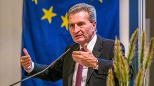 Oettinger in Bayreuth: Lob, aber kein Geld
