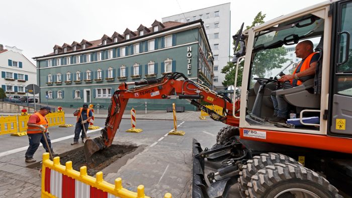 Bayreuth: Bauarbeiten in der Bahnhofstraße