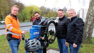 Kulmbach: Stadt stellt Reparatur-Säulen für Fahrräder auf