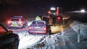 Schnee-Chaos in Hochfranken: 30 Unfälle in einer Nacht
