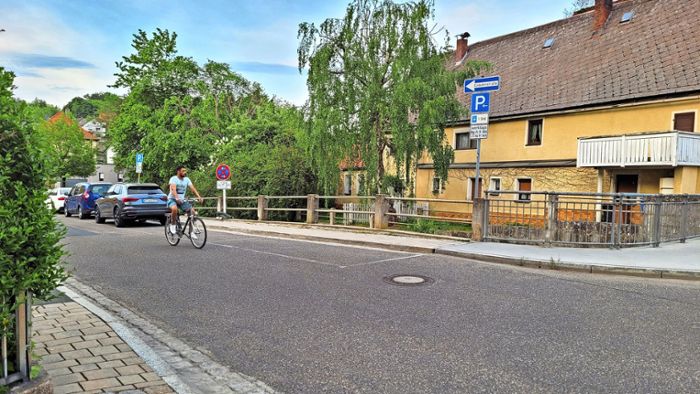 Raumersgasse in Pegnitz: Radeln entgegen der Einbahnstraße