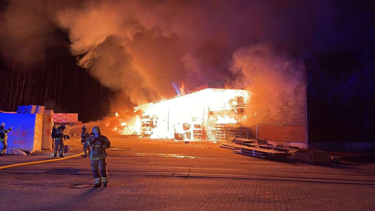 Verheerendes Feuer an Neujahr in Marktredwitz.