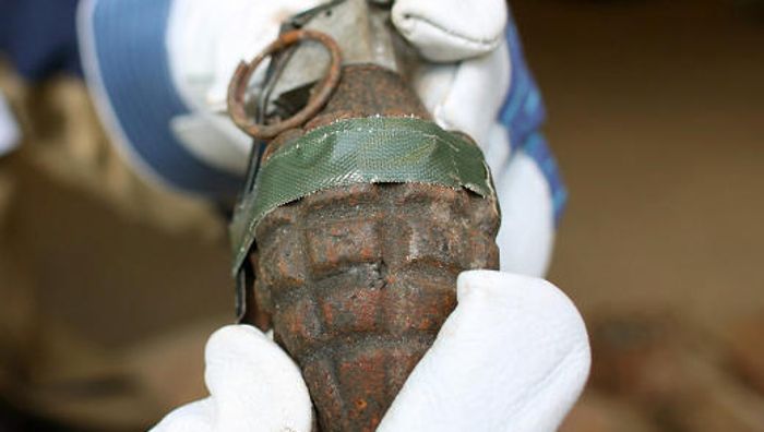 Handgranate aus dem Zweiten Weltkrieg gefunden