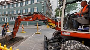 Bayreuth: Bauarbeiten in der Bahnhofstraße