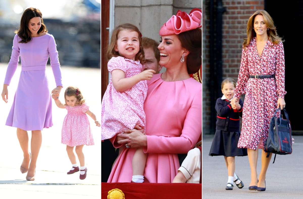 Meist sind sie modisch gut aufeinander abgestimmt: Herzogin Kate und ihre Tochter, Prinzessin Charlotte.