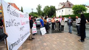 Protest gegen Straßenausbau