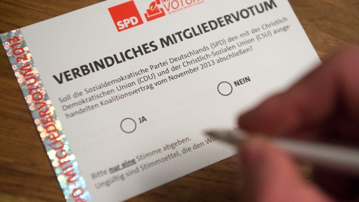 Koalitionsvertrag: Viele SPD-Mitglieder sind unsicher