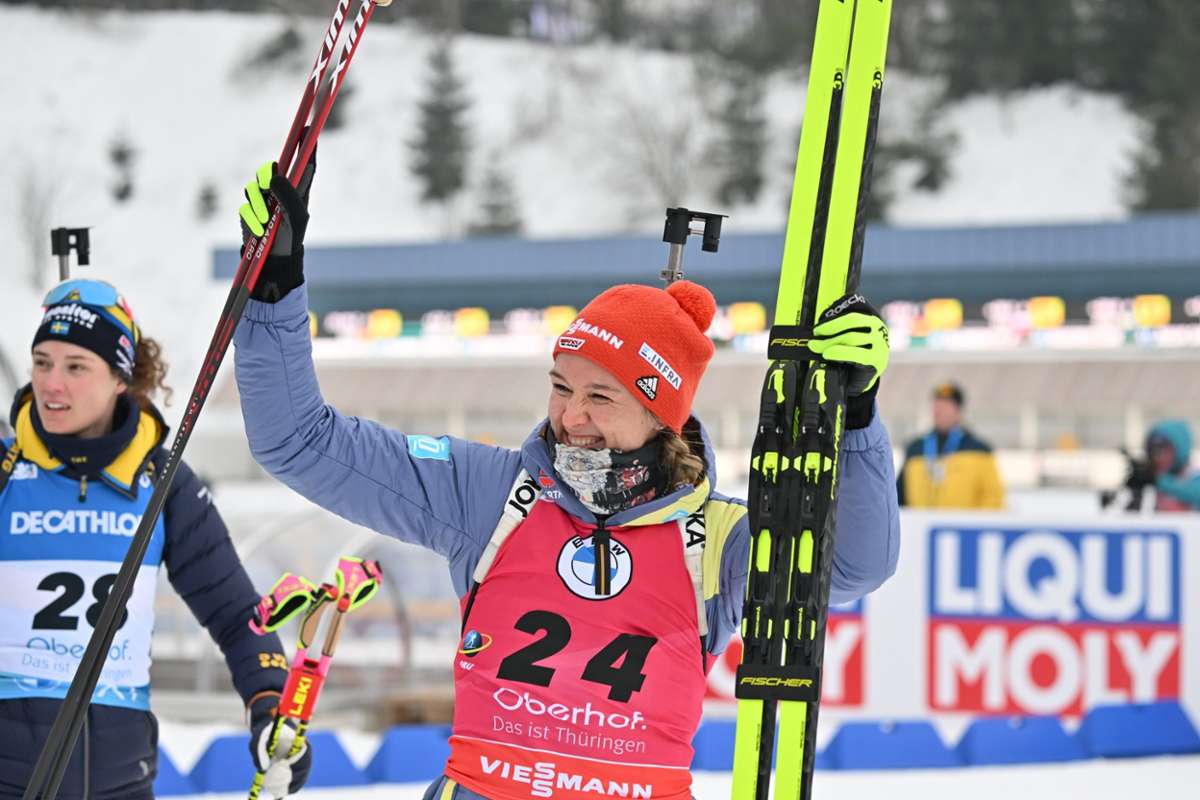 Biathlon-WM in Oberhof Herrmann-Wick holt Sprint-Gold