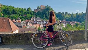 Auf dem Damenrad durch die Fränkische Schweiz