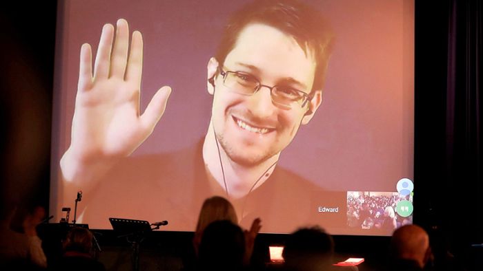 Edward Snowden spricht auf IT-Messe